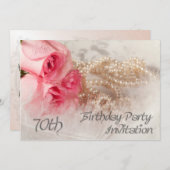 Einladung zum 70. Geburtstag (Vorne/Hinten)