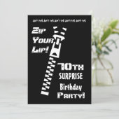 Einladung zum 70. Geburtstag (Stehend Vorderseite)