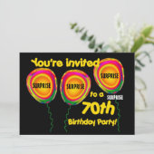Einladung zum 70. Geburtstag (Stehend Vorderseite)