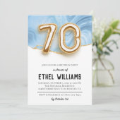 Einladung zum 70. Geburtstag (Stehend Vorderseite)