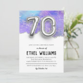 Einladung zum 70. Geburtstag (Stehend Vorderseite)