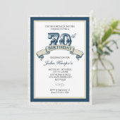 Einladung zum 70. Geburtstag (Stehend Vorderseite)