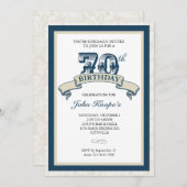 Einladung zum 70. Geburtstag (Vorne/Hinten)