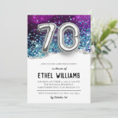 Einladung zum 70. Geburtstag (Stehend Vorderseite)