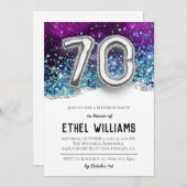 Einladung zum 70. Geburtstag (Vorne/Hinten)