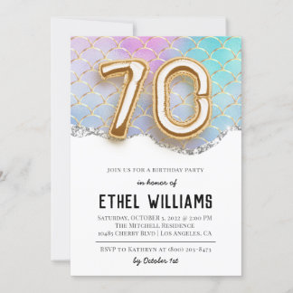 Einladung zum 70. Geburtstag