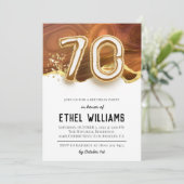 Einladung zum 70. Geburtstag (Stehend Vorderseite)