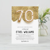 Einladung zum 70. Geburtstag (Stehend Vorderseite)