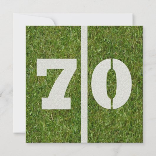 Einladung zum 70. Geburtstag (Vorderseite)