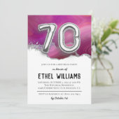 Einladung zum 70. Geburtstag (Stehend Vorderseite)