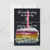 Einladung zum 70. Geburtstag (Rückseite)