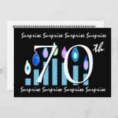 Einladung zum 70. Geburtstag (Vorne/Hinten)