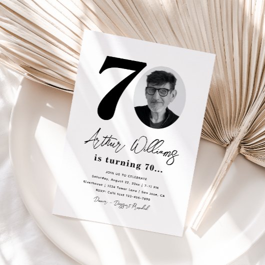 Einladung zum 70. Geburtstag | 70. Geburtstag