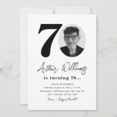 Einladung zum 70. Geburtstag | 70. Geburtstag (Vorderseite)