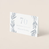 Einladung zum 70. Geburtstag des Silberblattes (Vorderseite)