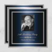 Einladung zum 70. Geburtstag - Foto (Vorne/Hinten)