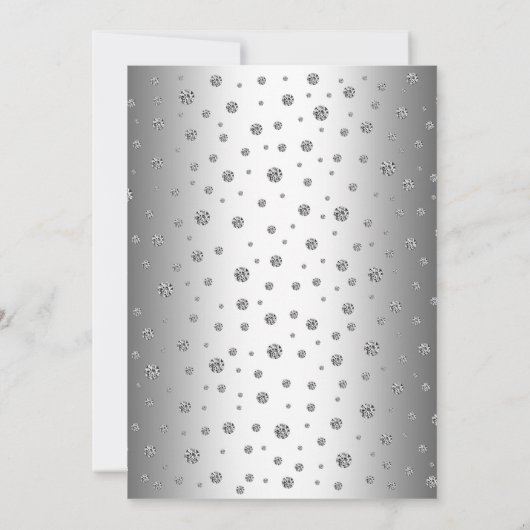 Einladung zum 70. Geburtstag - Silber (Rückseite)