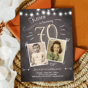 Einladung zum 70. Geburtstag Vintage Siebzigster G