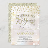 Einladung zum 70-jährigen Geburtstag (Vorne/Hinten)