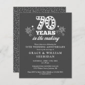 Einladung zum 70-jährigen Jubiläum des Haushalts (Vorne/Hinten)