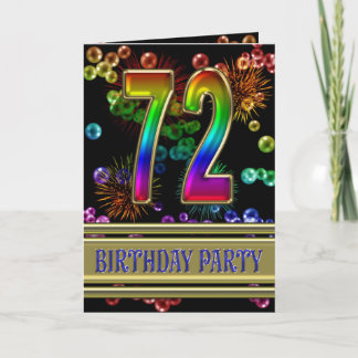 Einladung zum 72. Geburtstag
