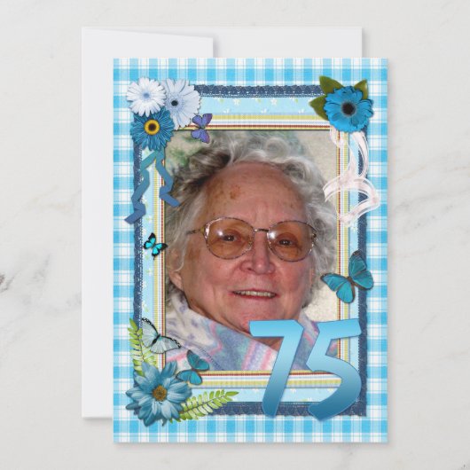 Einladung zum 75. Foto (Vorderseite)