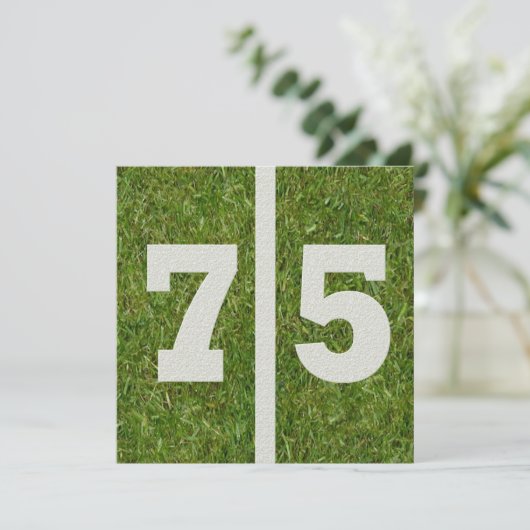 Einladung zum 75. Geburtstag (Stehend Vorderseite)