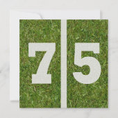 Einladung zum 75. Geburtstag (Vorderseite)