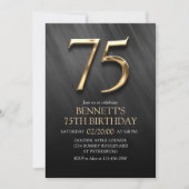 Einladung zum 75. Geburtstag (Vorderseite)