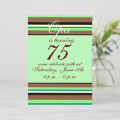 Einladung zum 75. Geburtstag (Stehend Vorderseite)