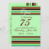 Einladung zum 75. Geburtstag (Vorne/Hinten)