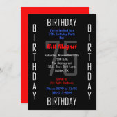 Einladung zum 75. Geburtstag 75 (Vorne/Hinten)