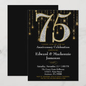 Einladung zum 75-jährigen Jubiläum Black Gold Diam (Vorne/Hinten)