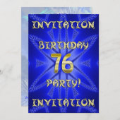 Einladung zum 76. Geburtstag (Vorne/Hinten)