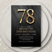 Einladung zum 78. Geburtstag