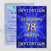 Einladung zum 78. Geburtstag (Vorne/Hinten)