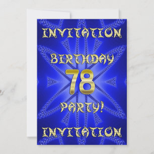 Einladung zum 78. Geburtstag