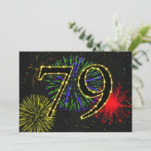 Einladung zum 79. Geburtstag (Stehend Vorderseite)