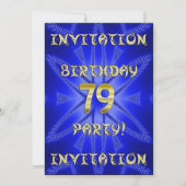 Einladung zum 79. Geburtstag (Vorderseite)