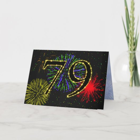 Einladung zum 79. Geburtstag (Vorderseite)