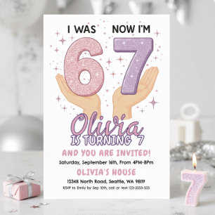Einladung zum 7. Geburtstag Mädchen