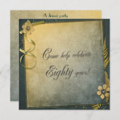 Einladung zum 80. Geburtstag (Vorne/Hinten)