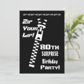 Einladung zum 80. Geburtstag (Stehend Vorderseite)