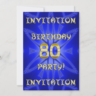Einladung zum 80. Geburtstag