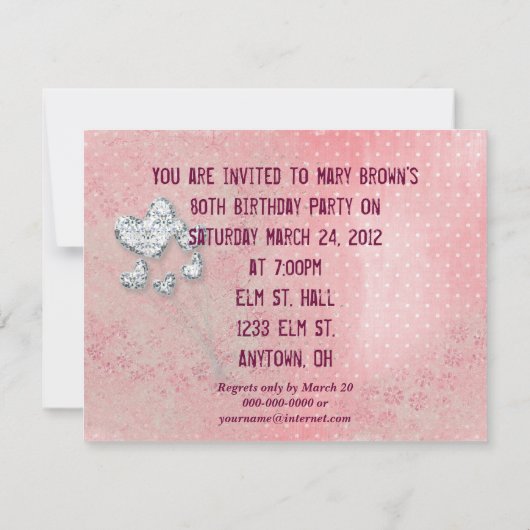 Einladung zum 80. Geburtstag (Rückseite)