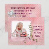 Einladung zum 80. Geburtstag (Vorne/Hinten)