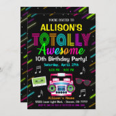 Einladung zum 80. Geburtstag (Vorne/Hinten)