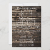 Einladung zum 80. Geburtstag (Vorderseite)