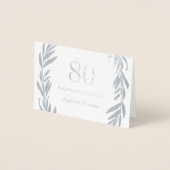 Einladung zum 80. Geburtstag des Silberblattes (Vorderseite)