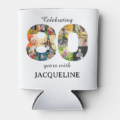 Einladung zum 80. Geburtstag Dosenkühler (Vorderseite)